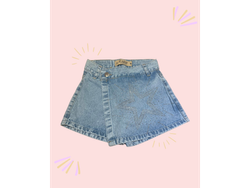 Short pollera con brillo