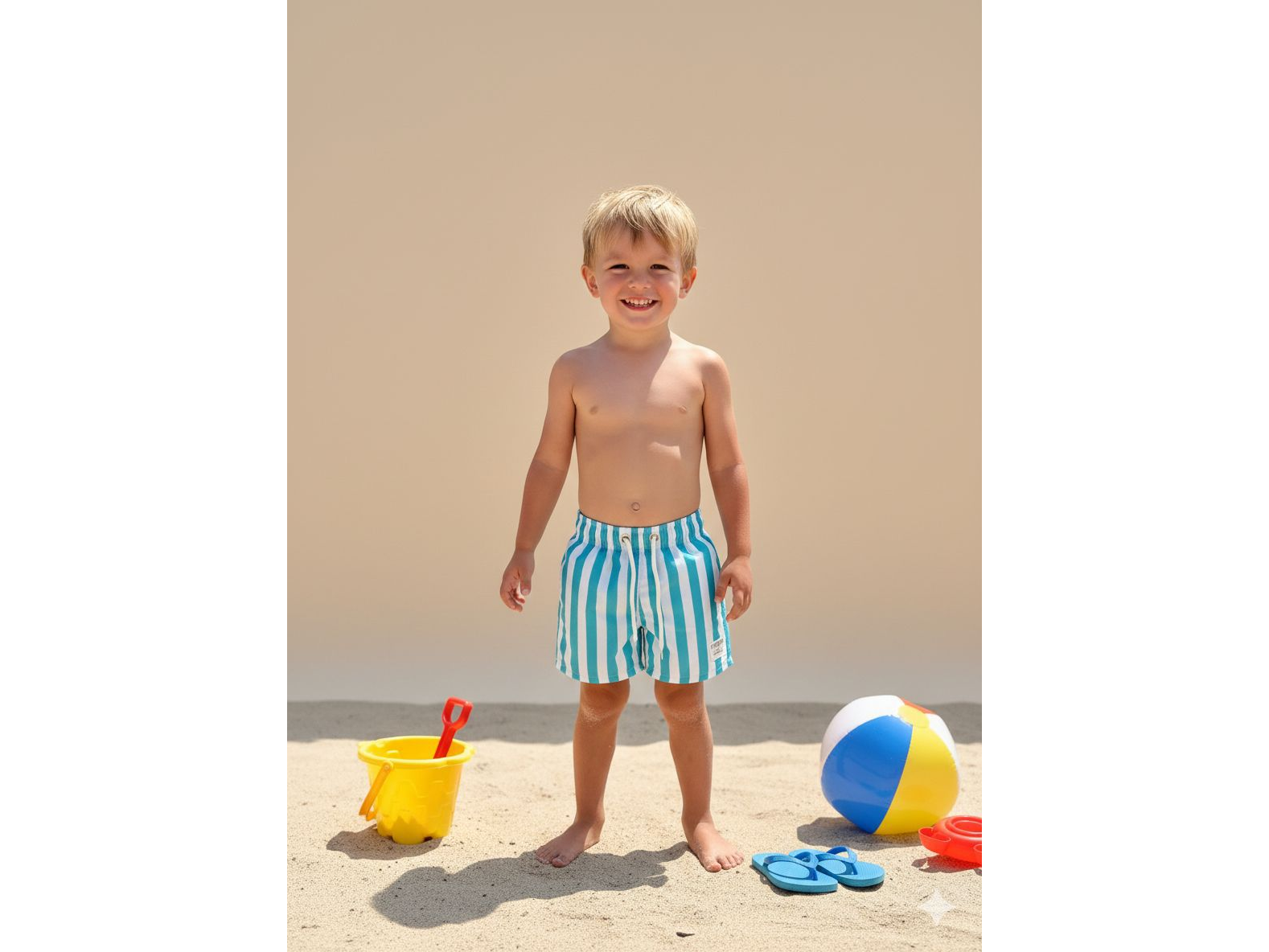 Shor de baño rayado