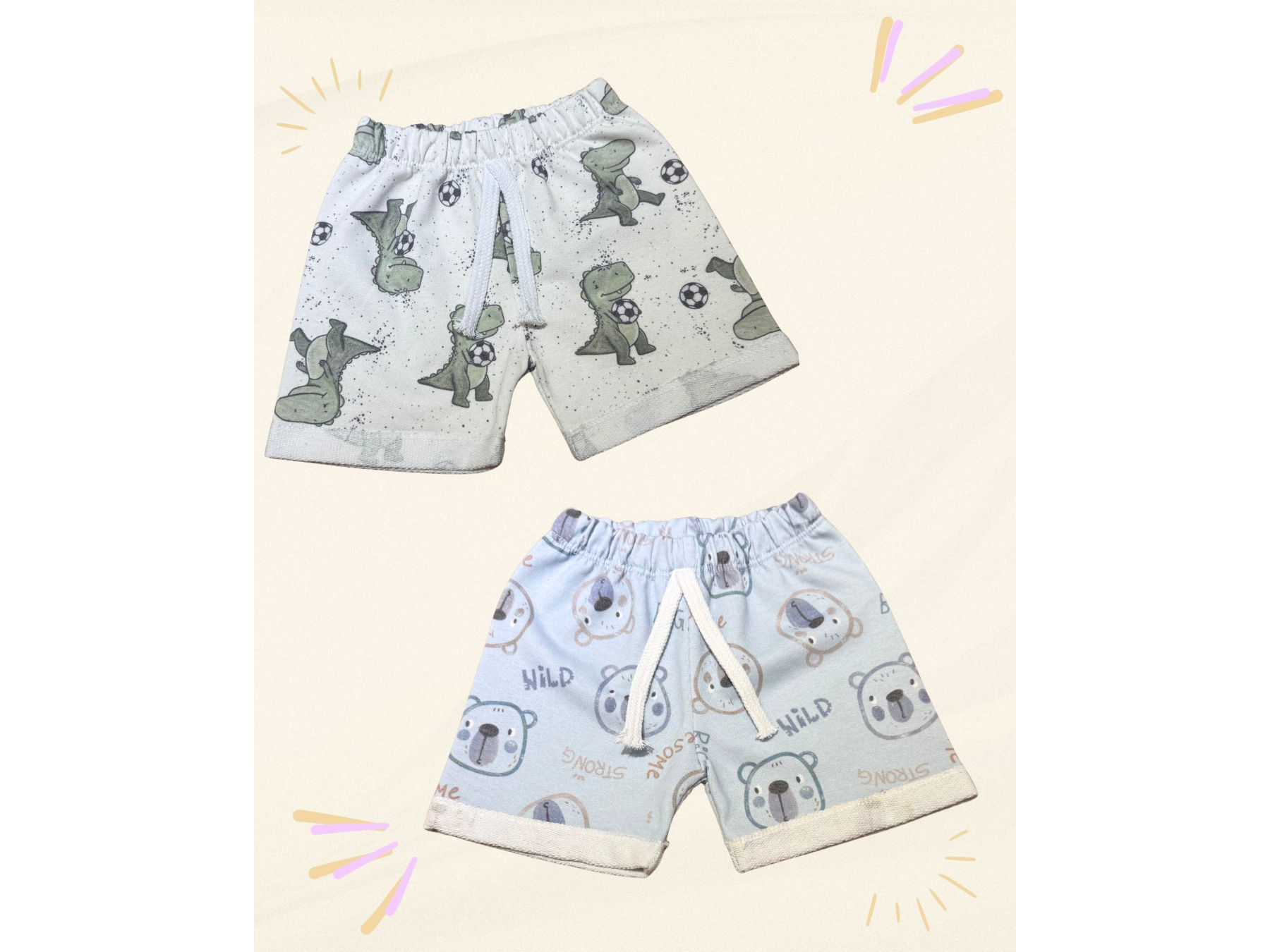 Algodón rustico con estampa