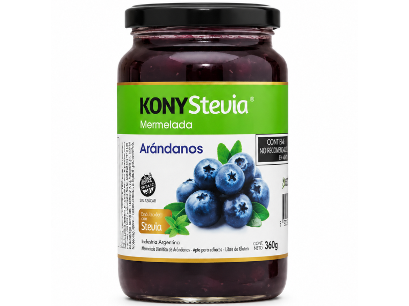 Mermelada de Arandano con stevia x 360 gr - Kony