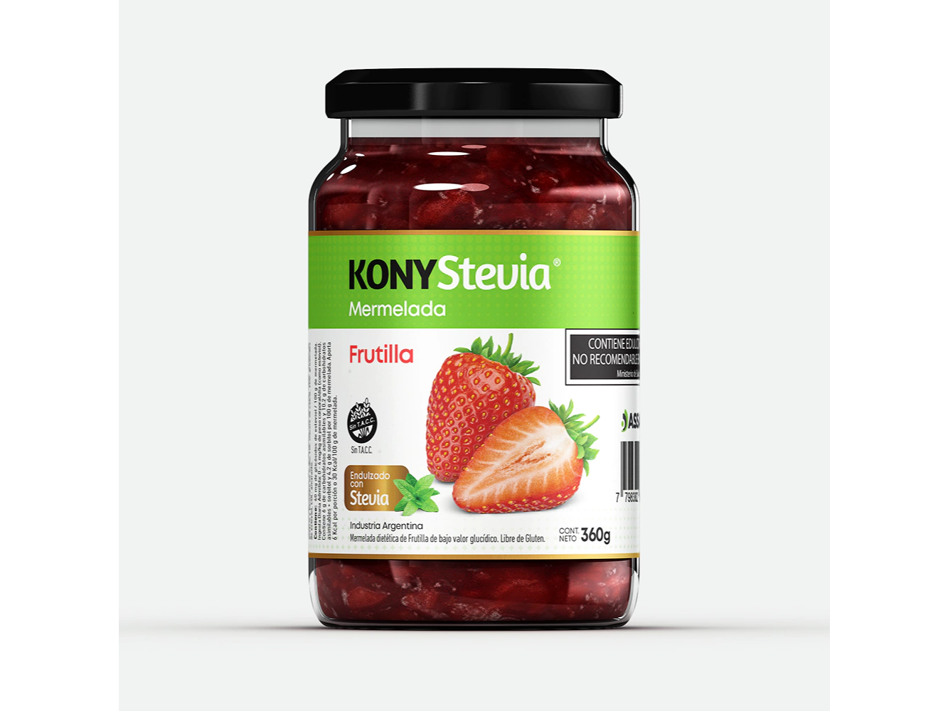 Mermelada de Frutilla con stevia x 360 gr - Kony