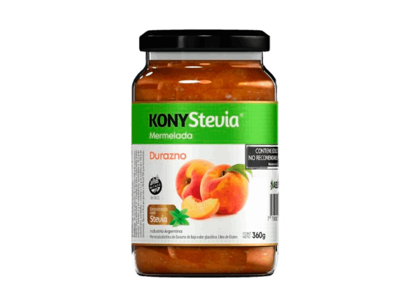 Mermelada de Durazno con stevia x 360 gr - Kony