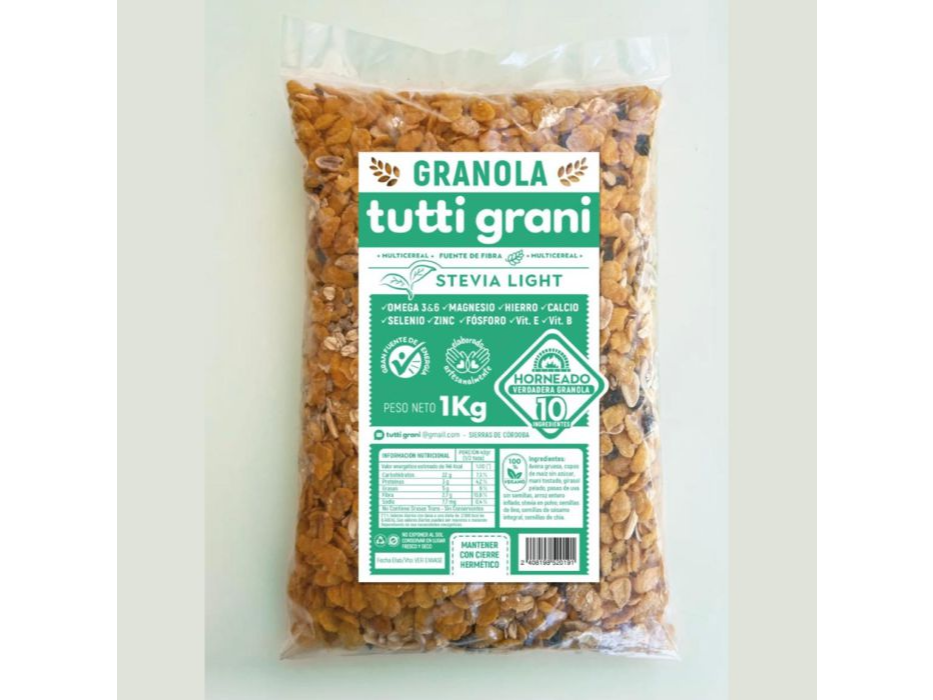 Granola con Stevia Light  - Tutti Grani x 1 kg