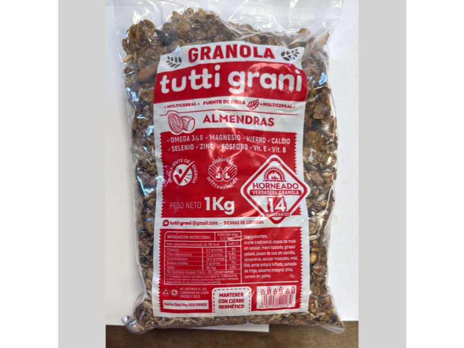 Granola con Almendras - Tutti Grani x 1 kg