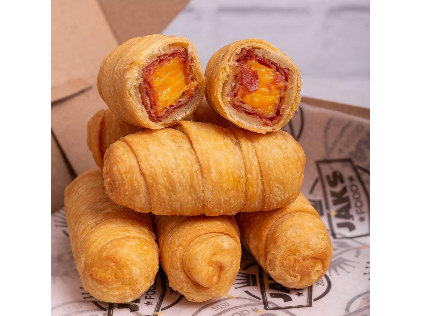 X6 Tequeños de cheddar y bacon