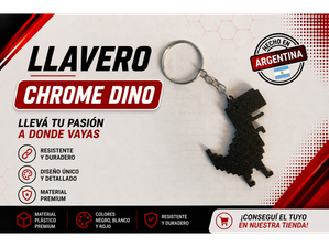 Llavero Chrome Dino de TC3D