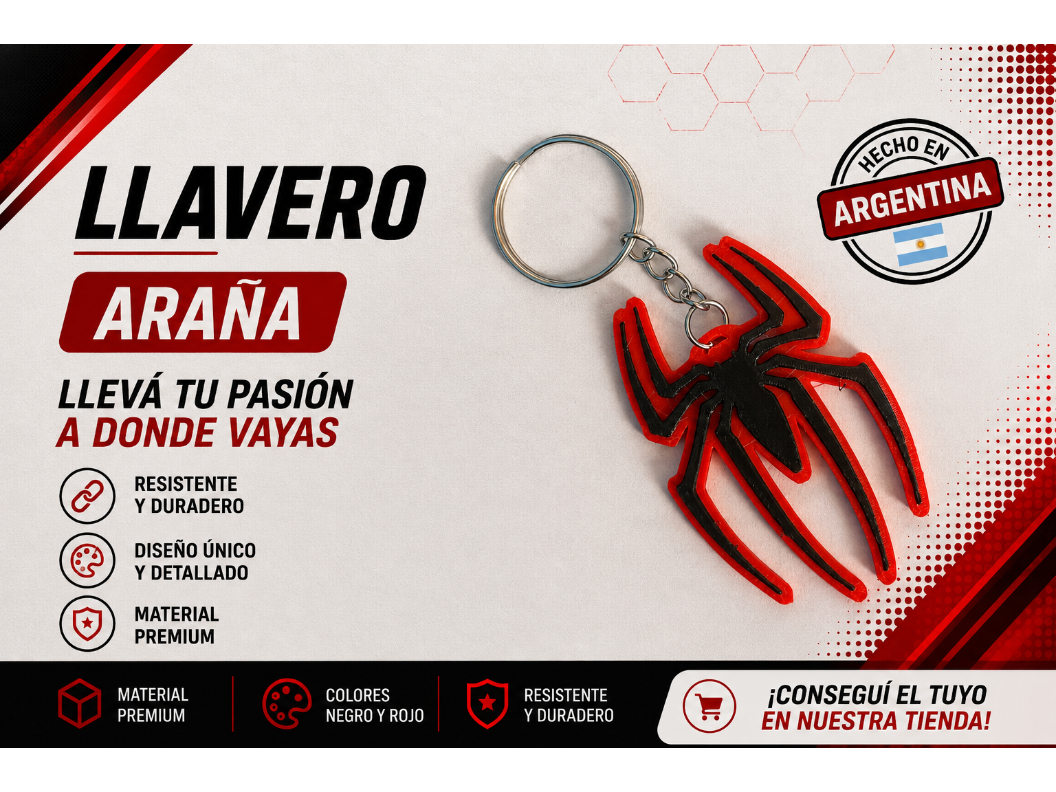 Llavero Araña