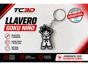 Llavero Goku niño de TC3D