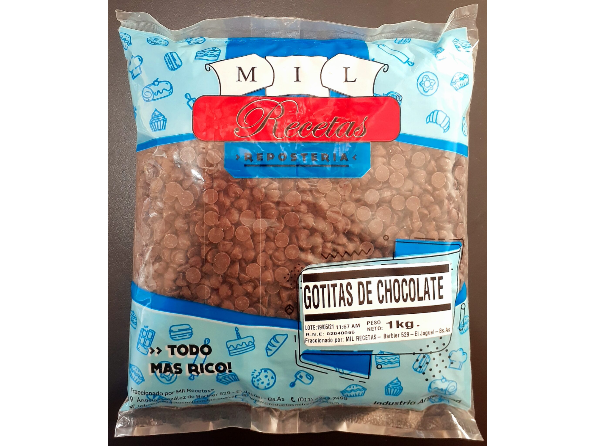 GOTITA CHOCOLATE SEMI AMARGA 1k - MIL RECETAS