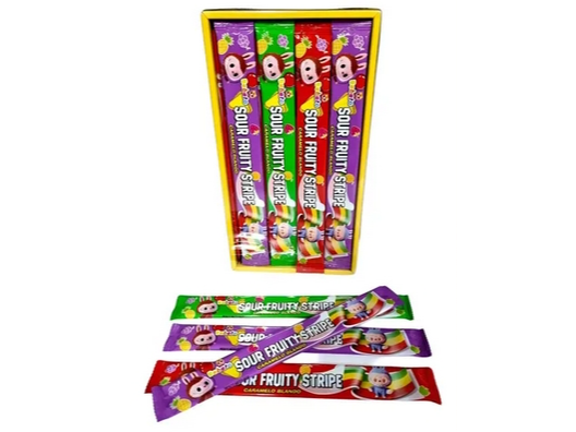 CARAMELOS BLANDOS SOUR FRUITY STRIPE 30u