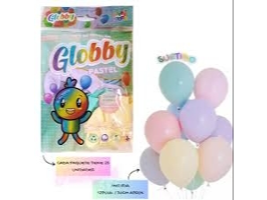 GLOBO PASTEL SURTIDO N° 10 x 25u