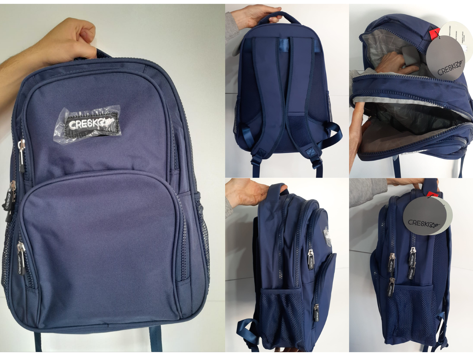 MOCHILA CRESKO ONE ESPALDA 16" AZUL (CK561)