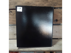 CARPETA DE FIBRA NEGRA CON AROS