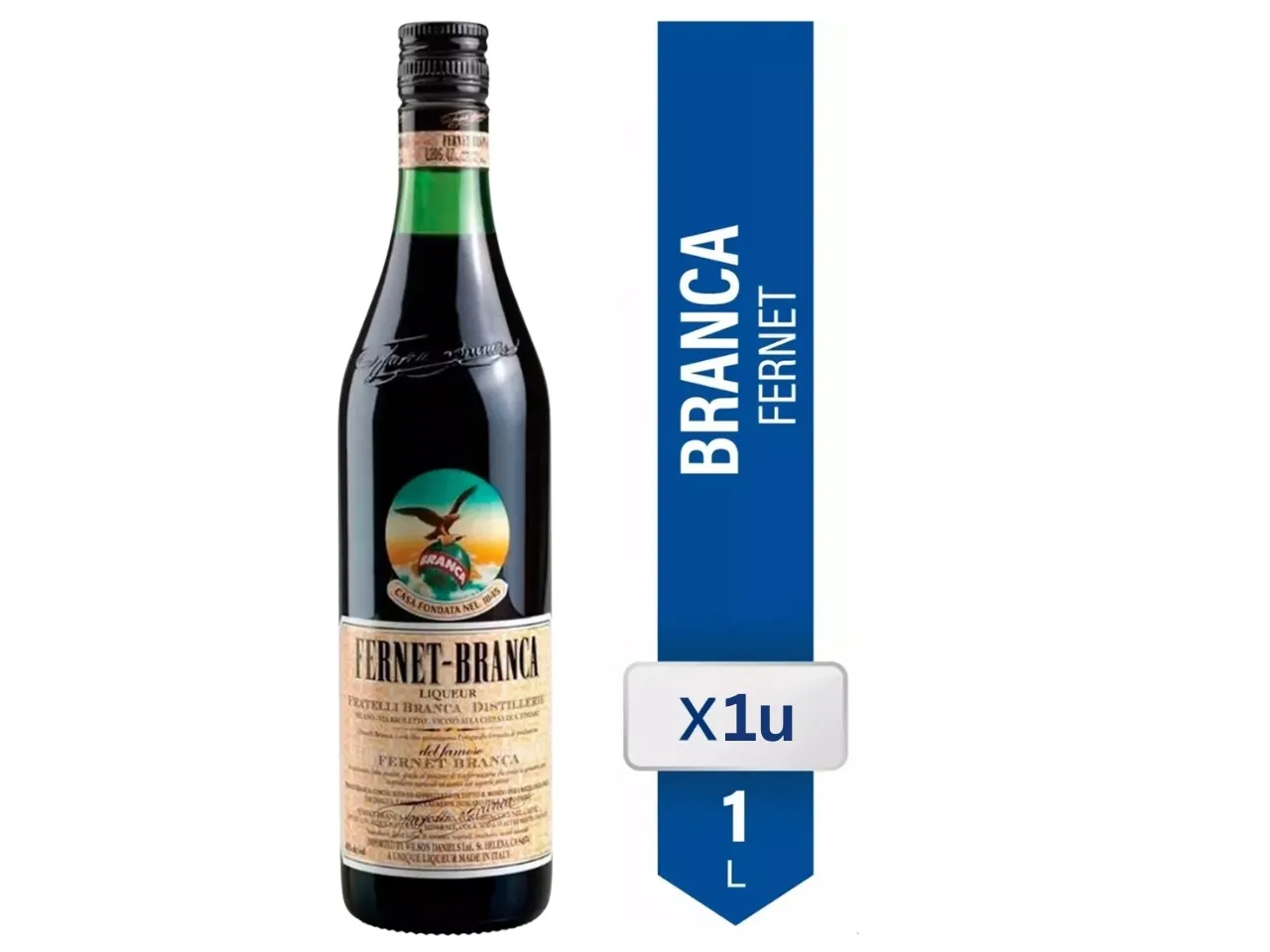 FERNET BRANCA 1L CAJA X6 UNIDADES