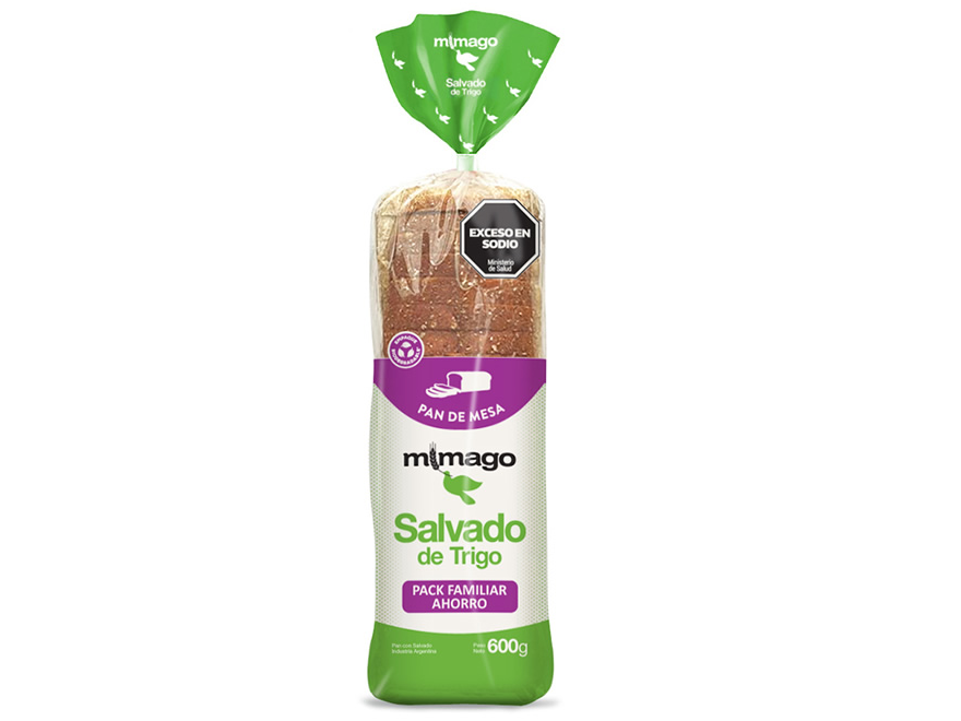 Pan de Salvado Familiar x 600 Gr. "Mimago"