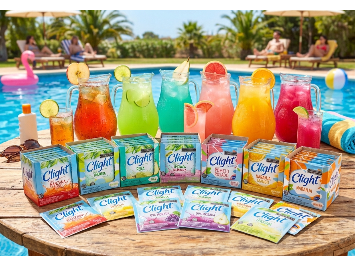Polvo para Preparar jugos en sobre "Clight"