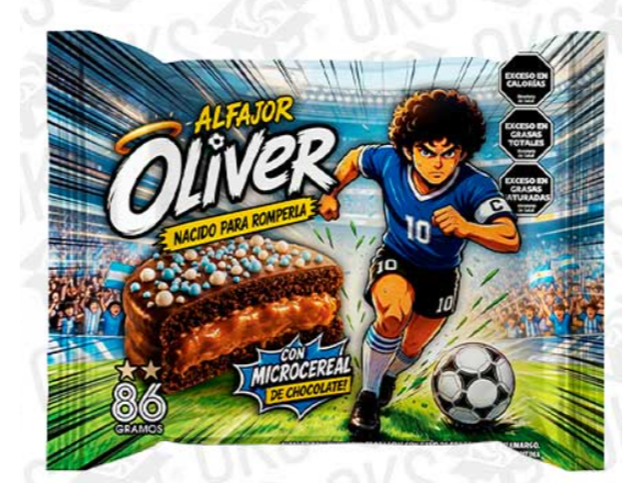 Alfajor de Chocolate Relleno x 86 Gr. "Oliver"