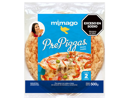 Prepizzas x 2 Un. "Mimago"