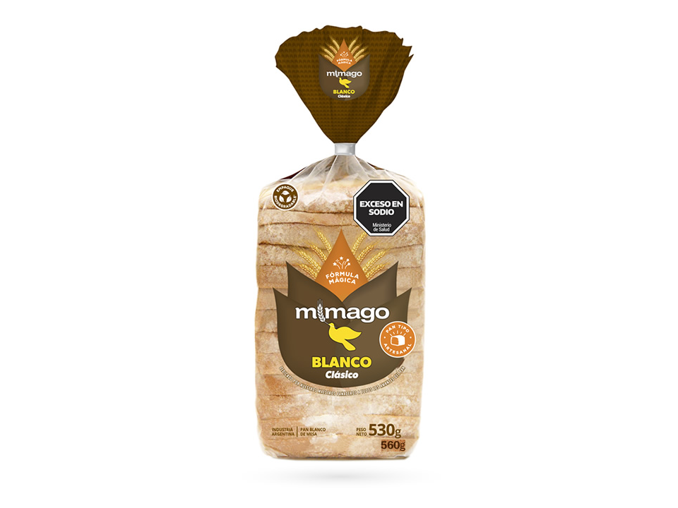 Pan Blanco Artesanal x 530 Gr. "Mimago"