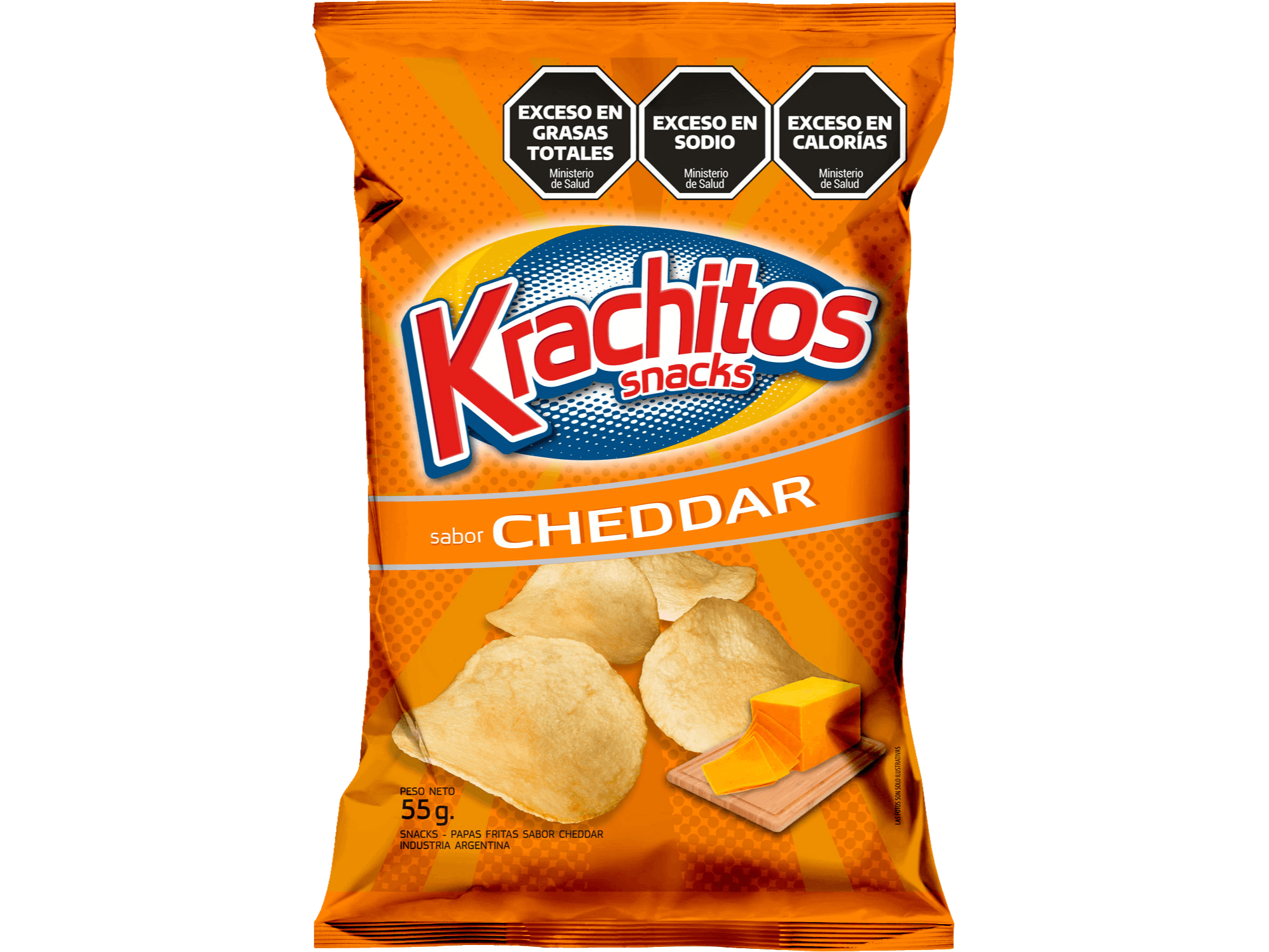 Papas Fritas Sabor Cheddar "Krachitos"