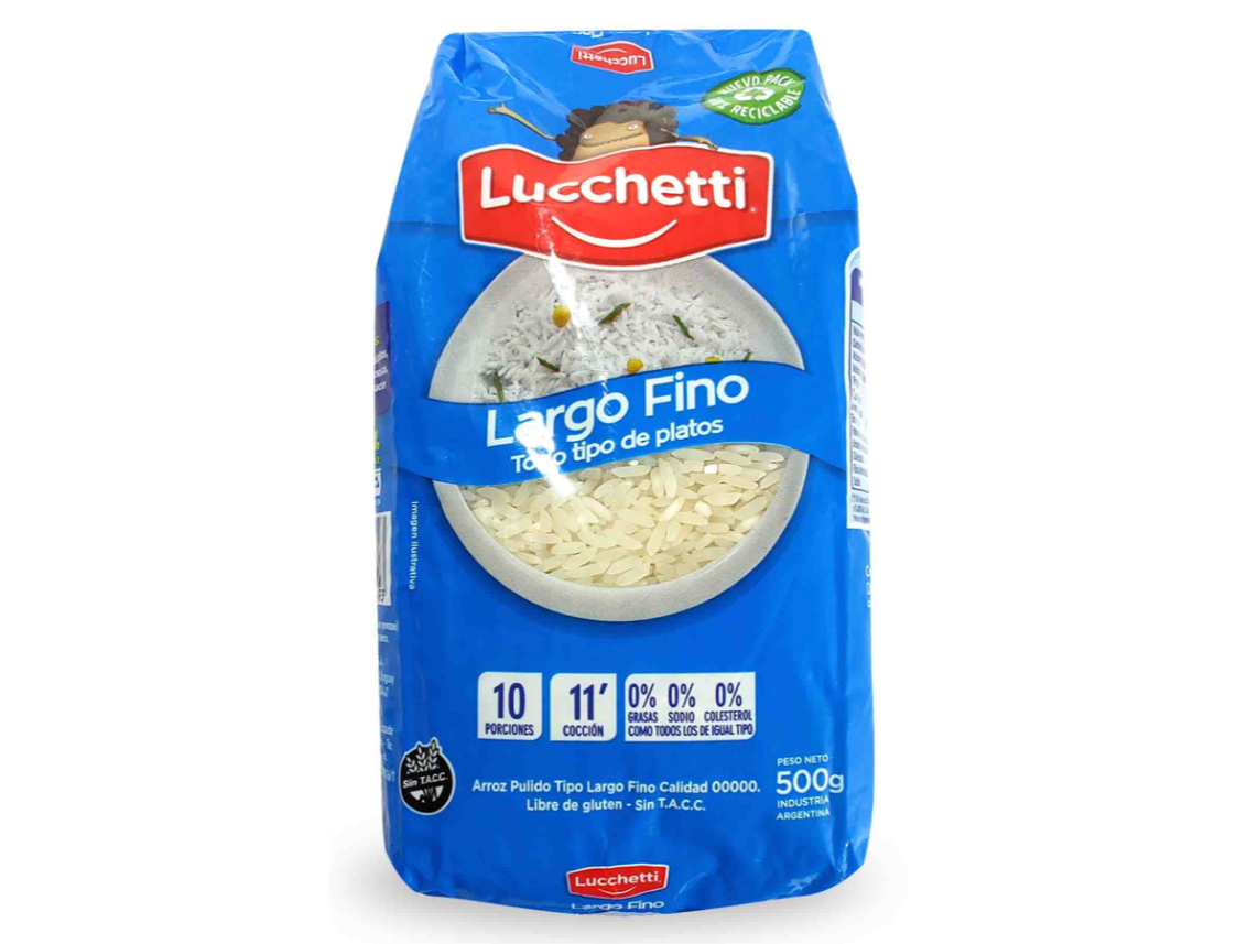 Arroz Largo Fino x 500 Gr. "Lucchetti"