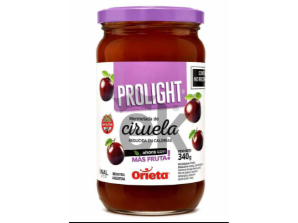 Mermelada Light Sabor Ciruela x 340 Gr. "Orieta"