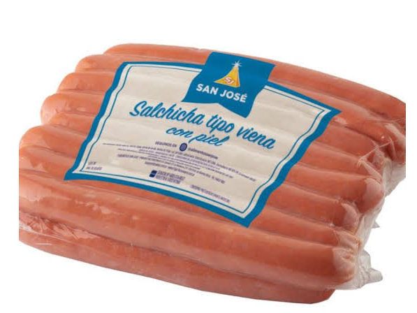 Salchichas de Viena c/Piel x 6 Un. "San José"