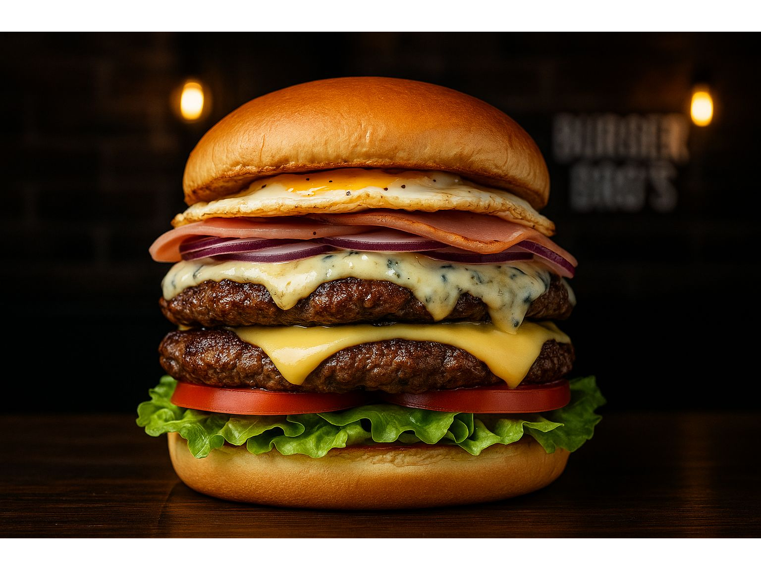 BURGER BRO'S BLUE DOBLE