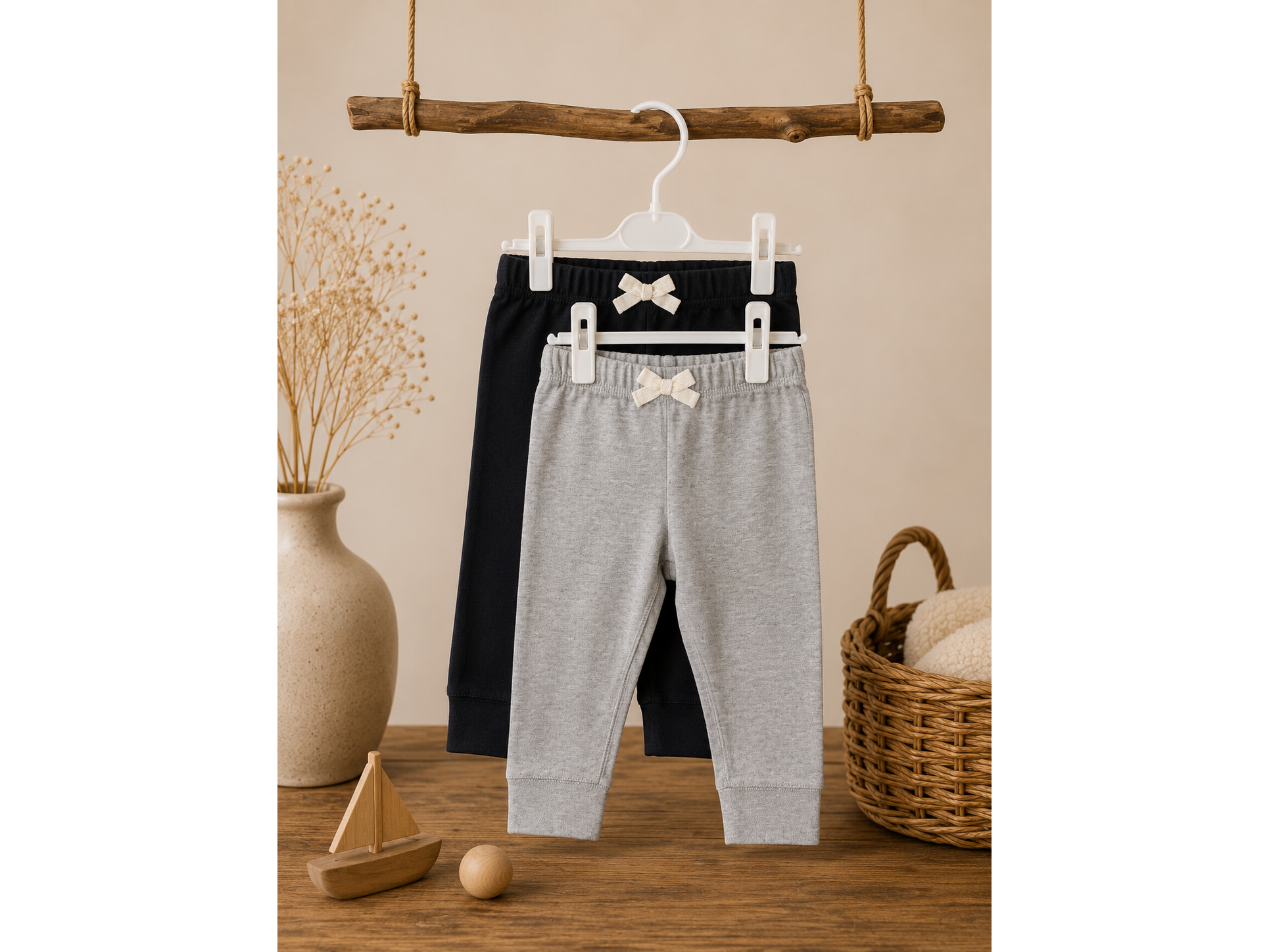 Pack de Pantalones  Carter's para Bebé (2 Piezas) / Talla 12M