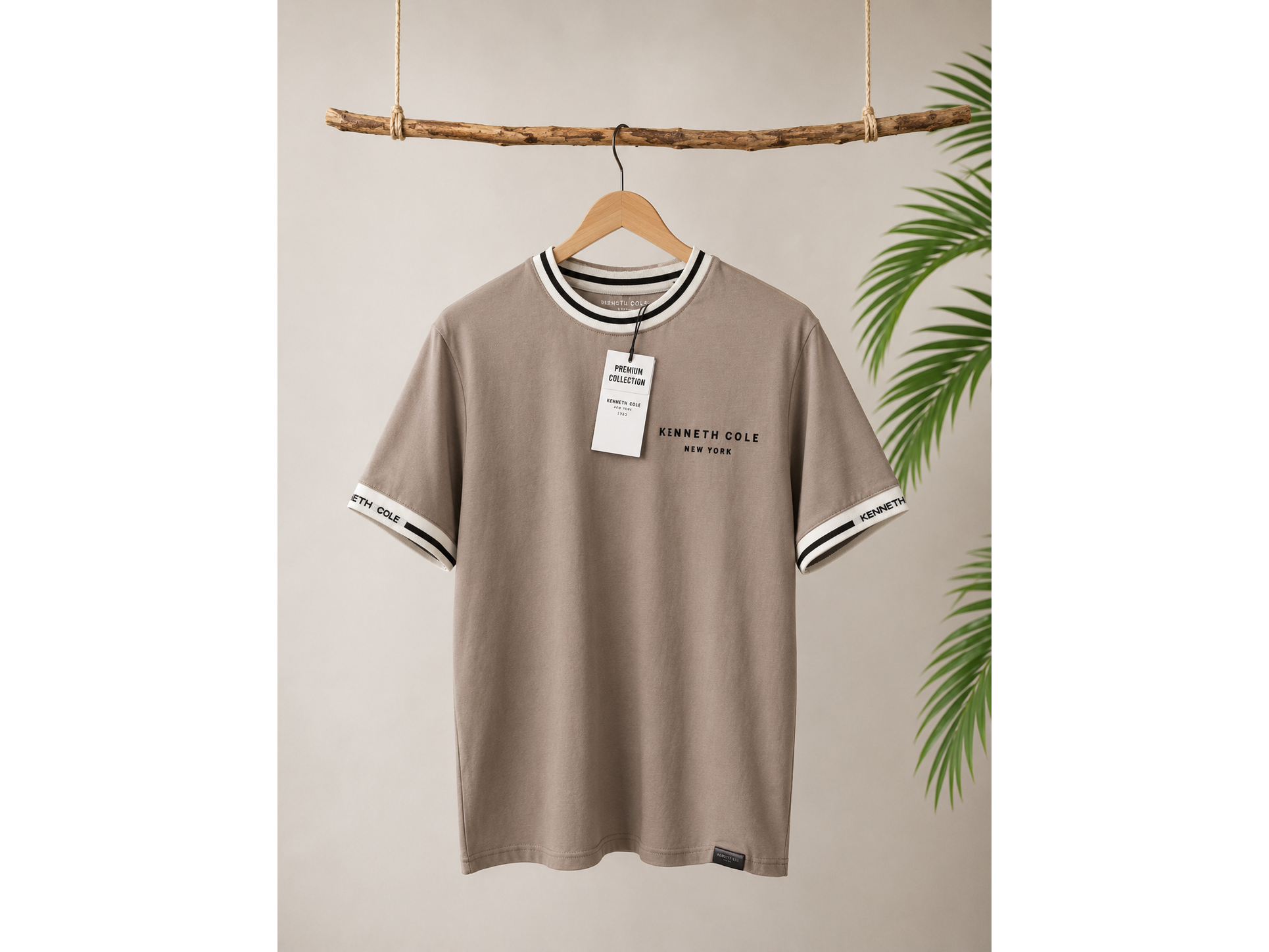 Polera Kenneth Cole Beige / Talla L