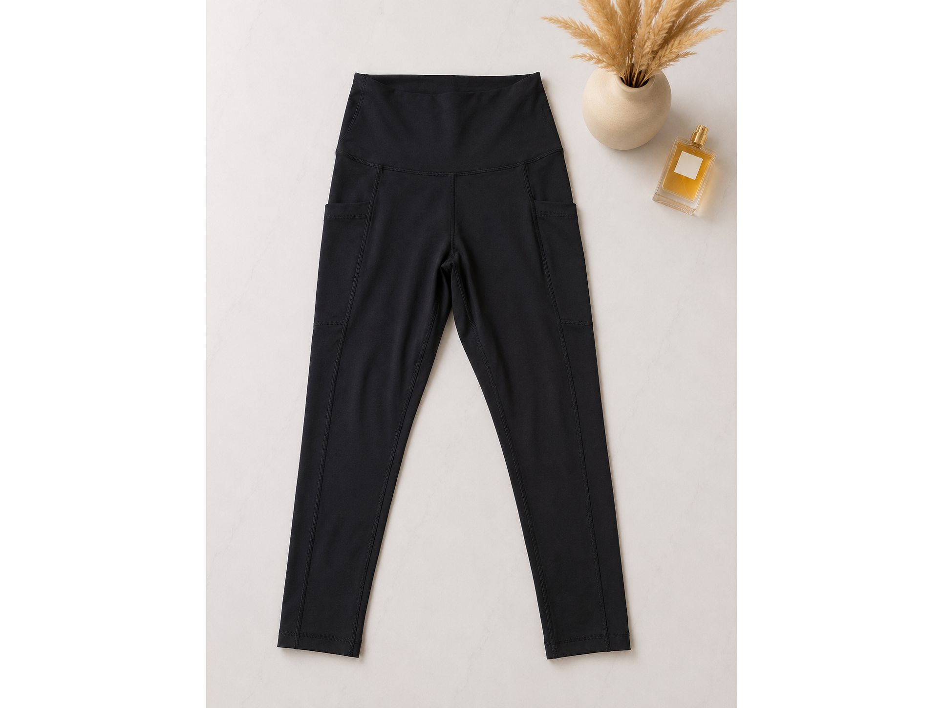 Leggings Deportivos con Bolsillos negro / Talla XS