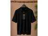 Polo Denim & Flower Negra Texturizada Premium con Cierre / Talla L
