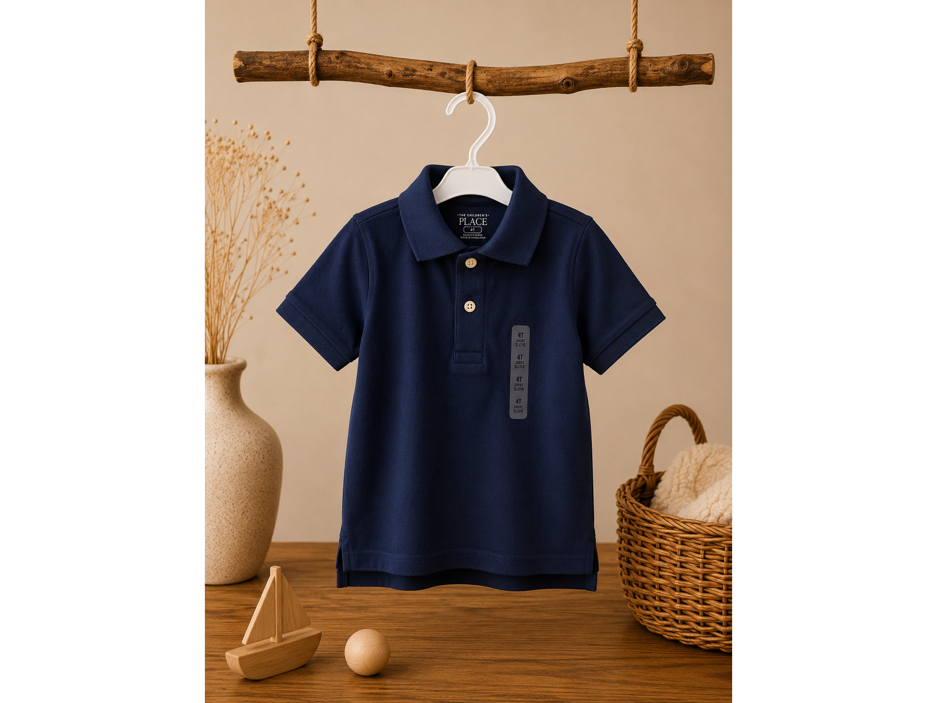 Polo Azul Chlidren's Place para Niño / 4T