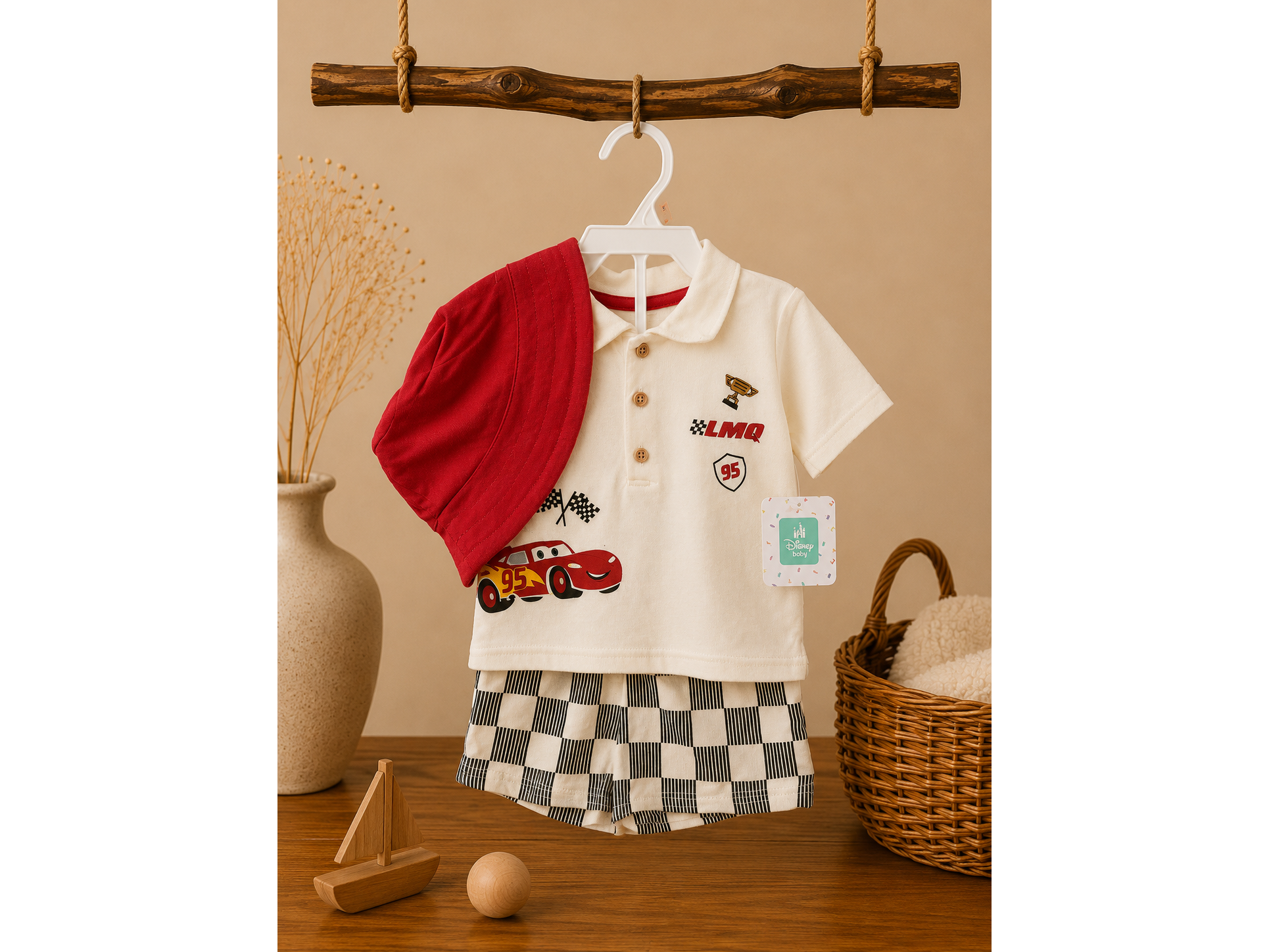 Conjunto Disney Cars para Bebé (3 Piezas) / Talla 12M