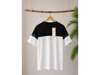 Polera Kenneth Cole Blanca y Negra / Talla
