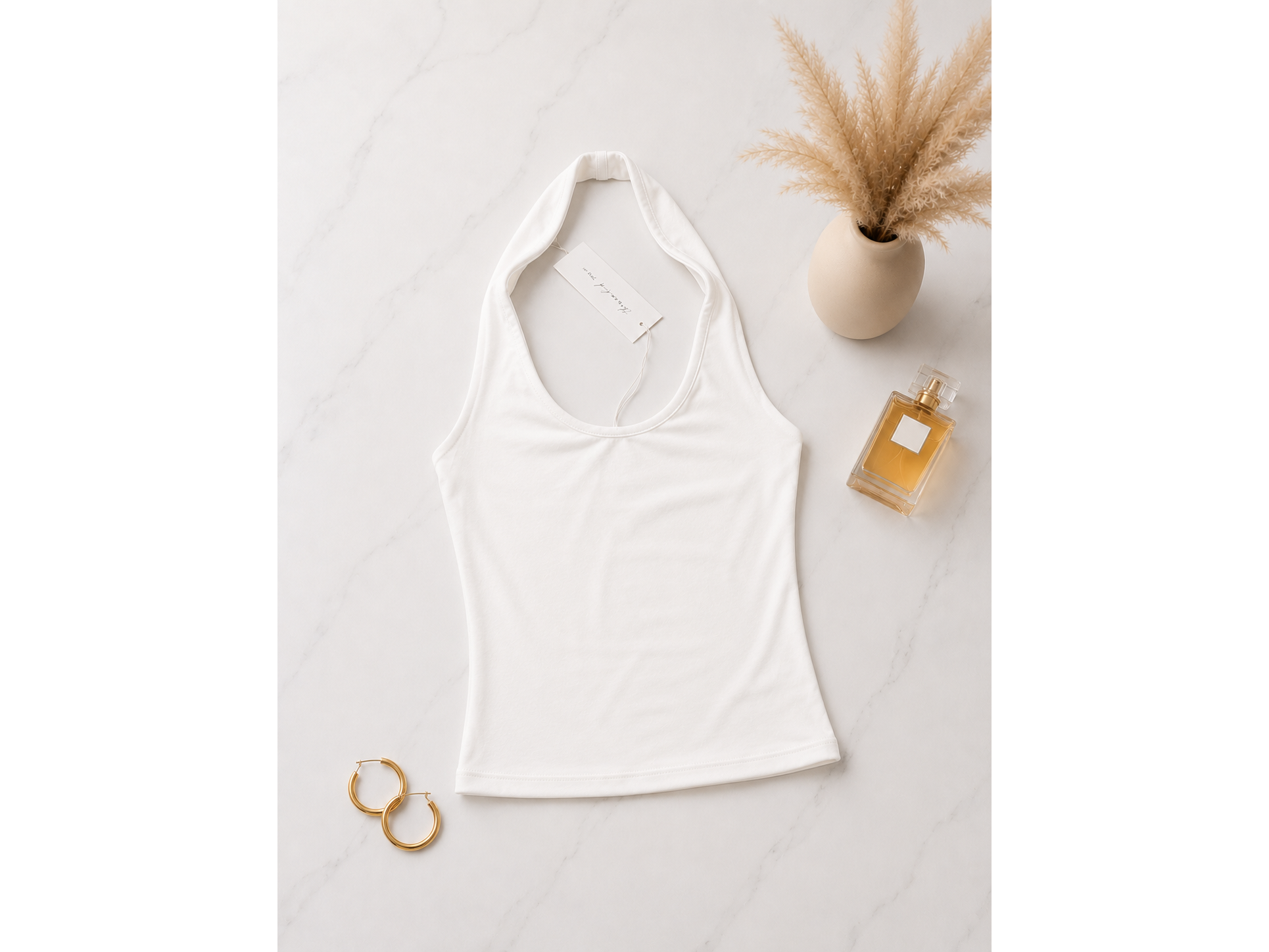 Top Halter Blanco / Talla S