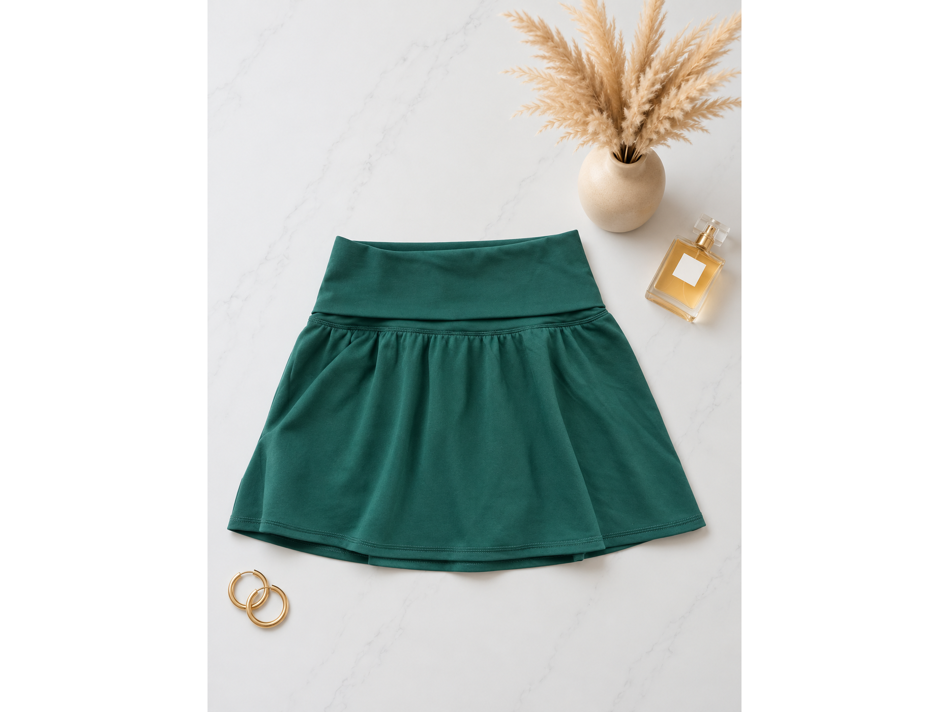 Falda Short Deportiva Verde /  Talla S