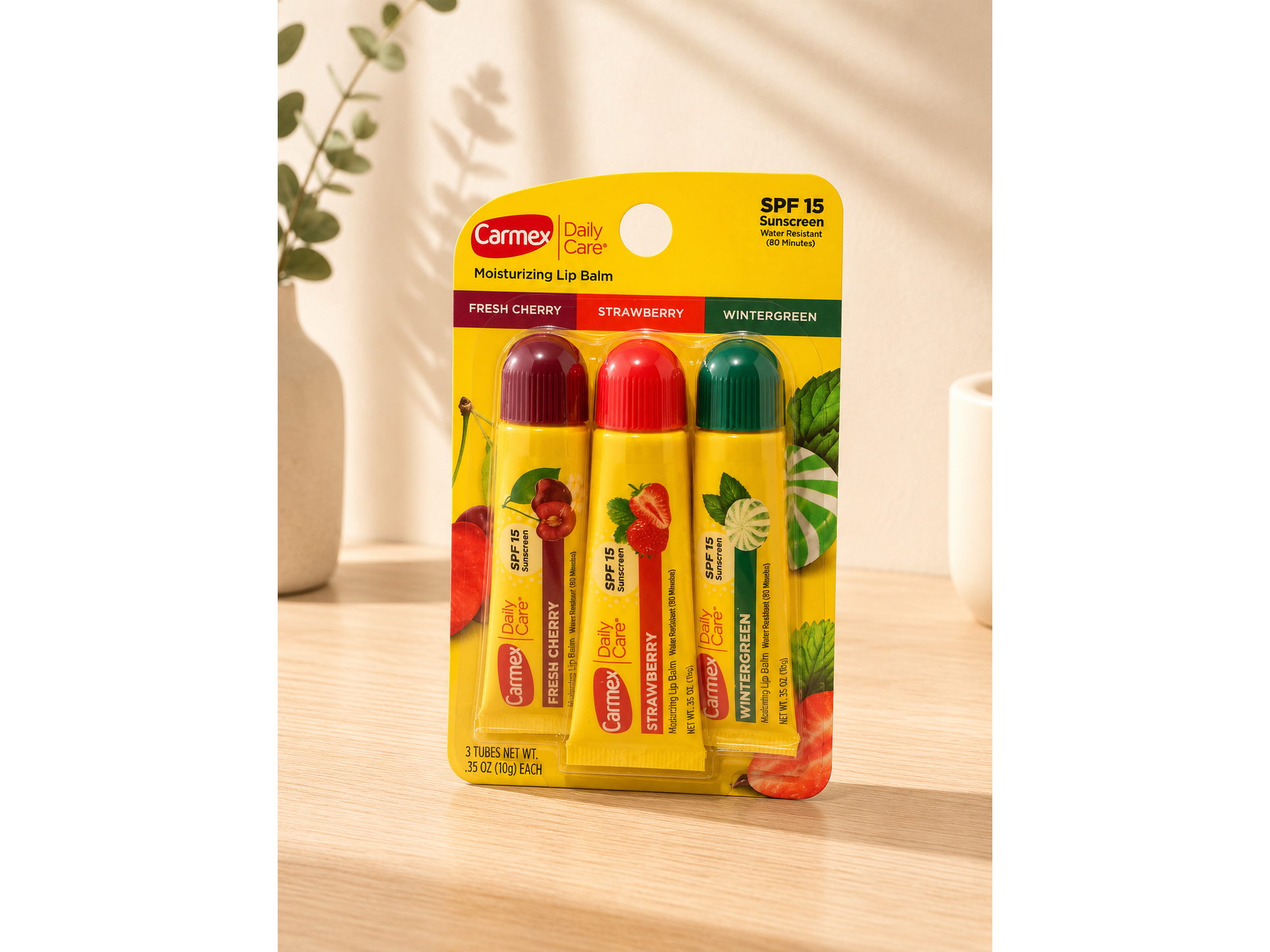 Carmex Daily Care Lip Balm SPF 15 – Pack x3 Sabores