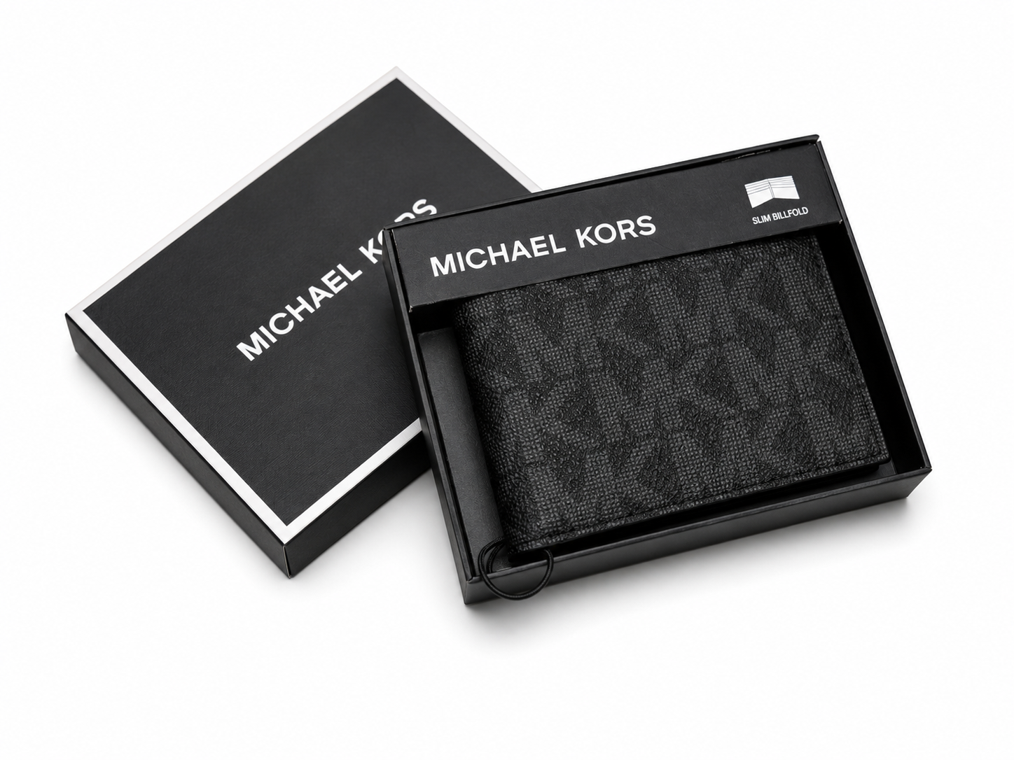 Billetera Michael Kors negra con Logo
