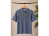 Polera celeste Polo - tela tejida / Talla M