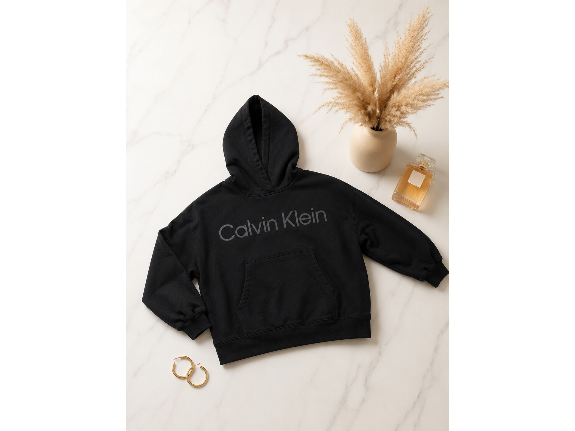 Hoodie negro Calvin Klein / Talla M
