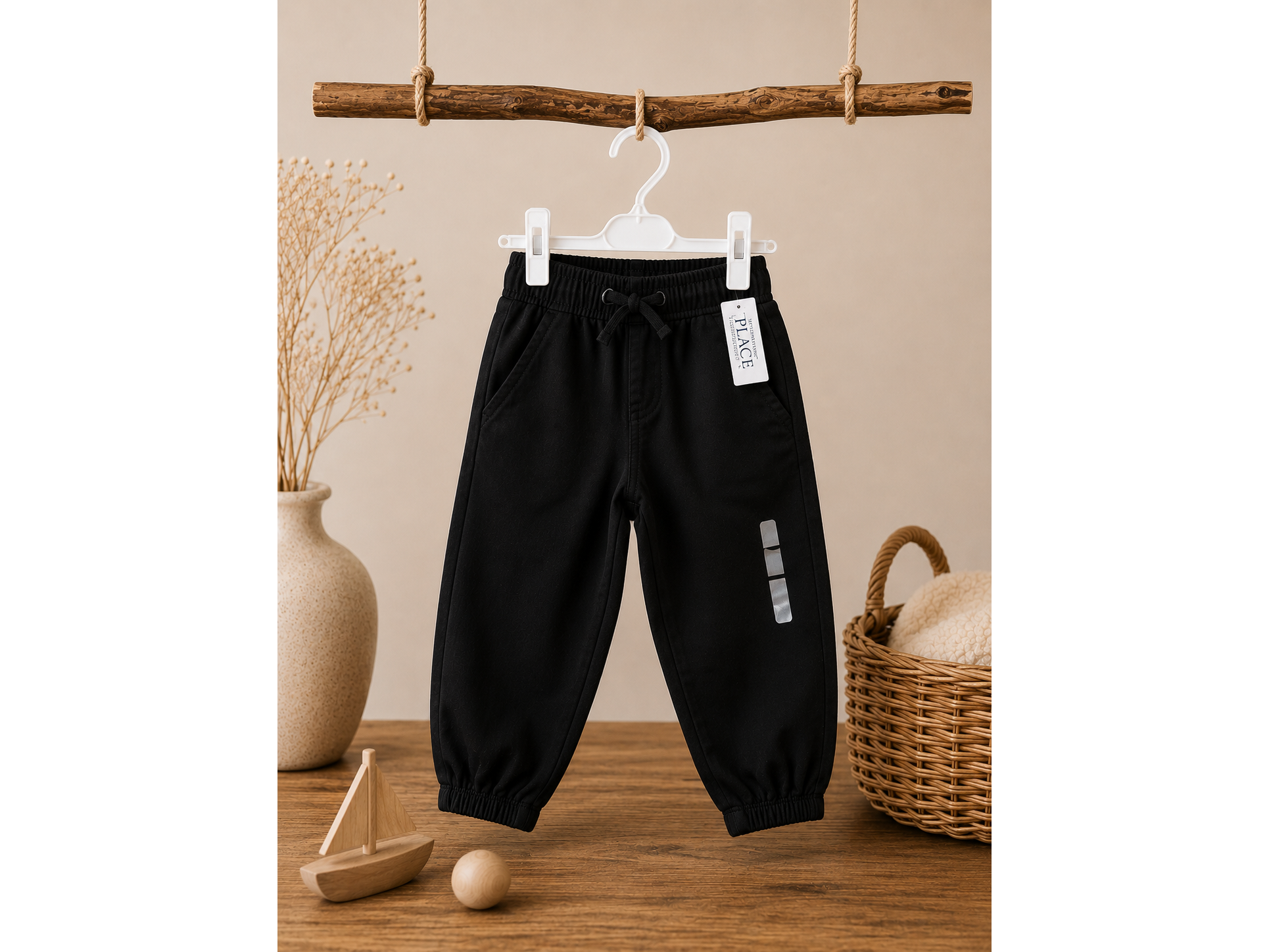 Jogger Negro para Niño / Talla 2T