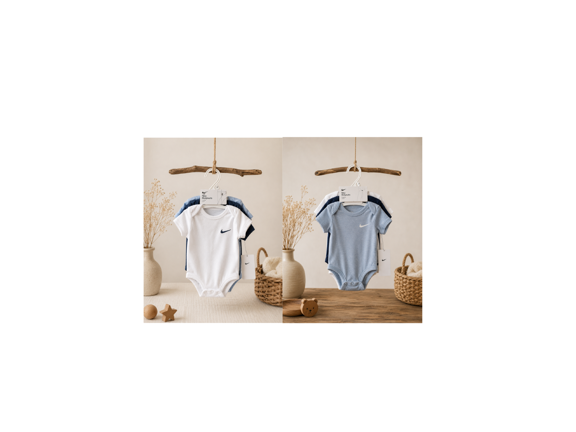 Pack de Bodies Nike para Bebé (3 Piezas) / Talla 9M