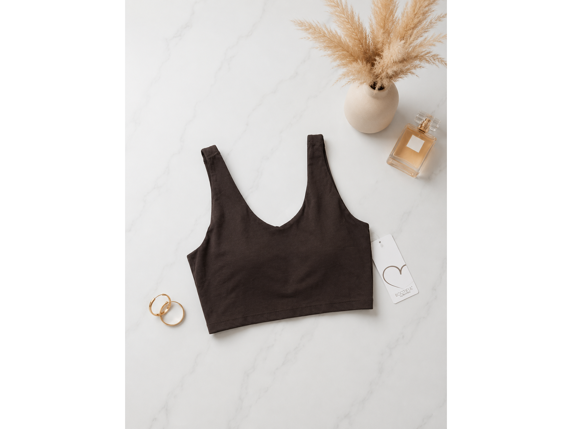 Top Corto Bootiful Color Café / Talla XS