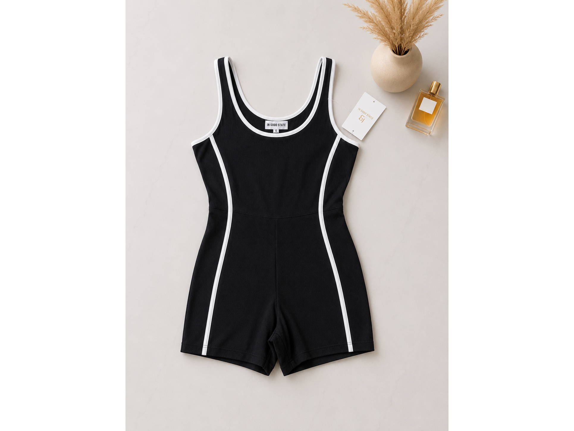 Enterizo Deportivo Negro / Talla S