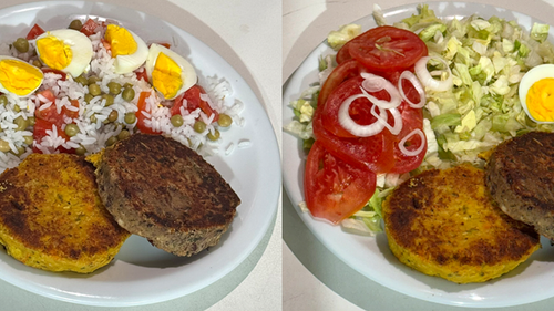 HAMBURGUESAS AL PLATO VEGETARIANAS