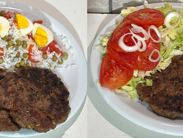 2 HAMBURGUESAS AL PLATO