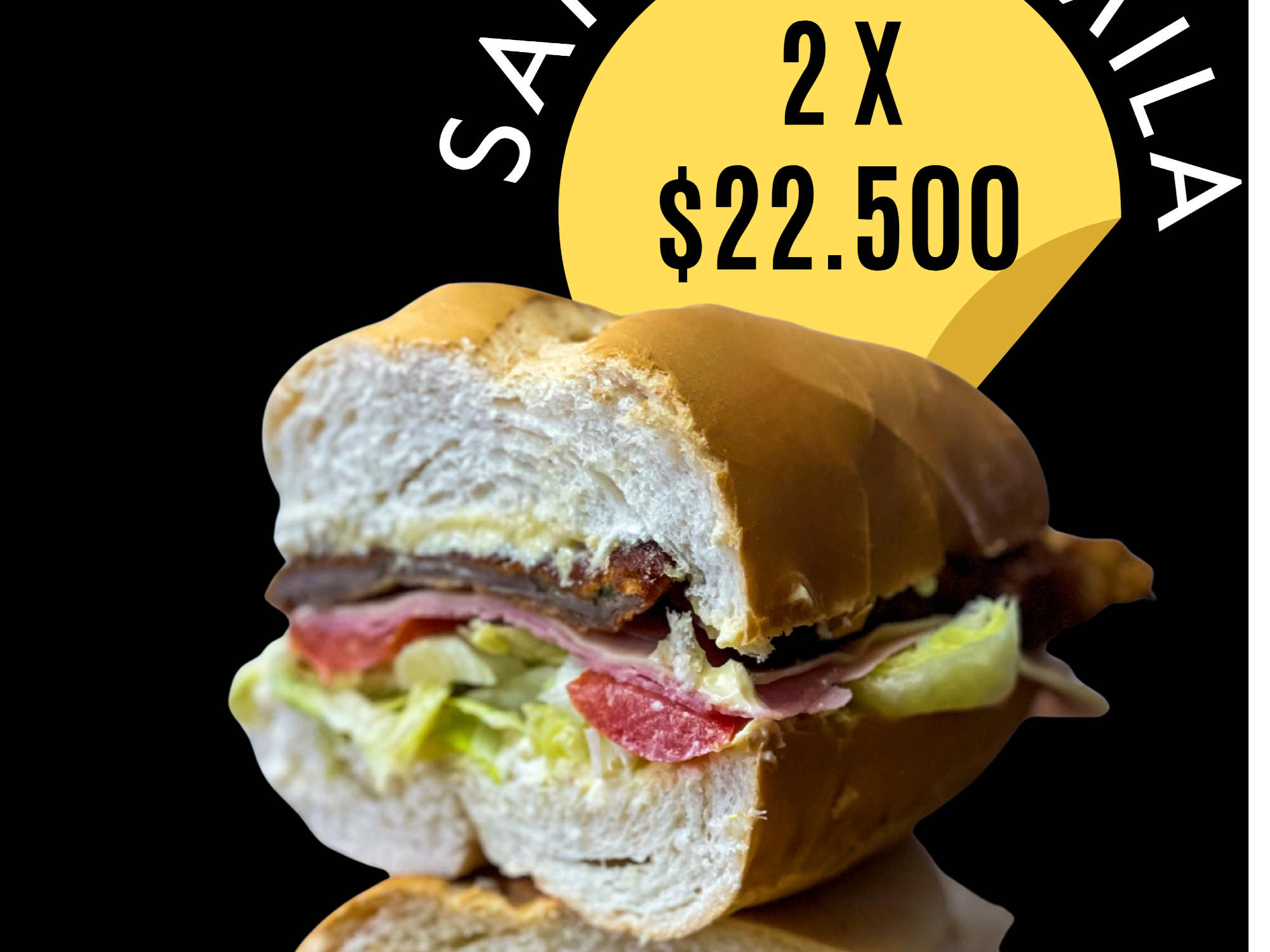 PROMO DE 2 SÁNDWICH DE MILANESA