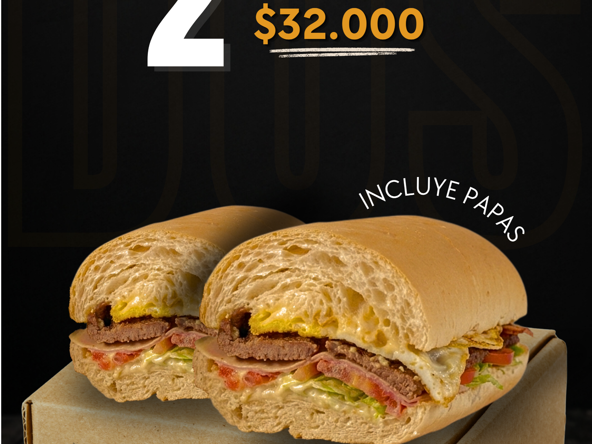 PROMO DE 2 LOMITOS