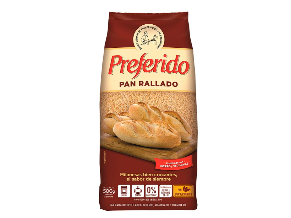 Pan rallado Preferido 1kg